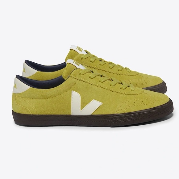 Veja Shoes - Veja Women’s Suede Sneakers in Chartreuse with White V